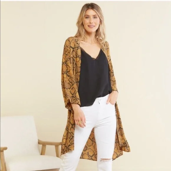 * | Allison Joy | snake print kimono. Size XS/S. - Picture 2 of 7